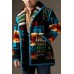 Man's Geometry Print Fashion Lapel Jacket
